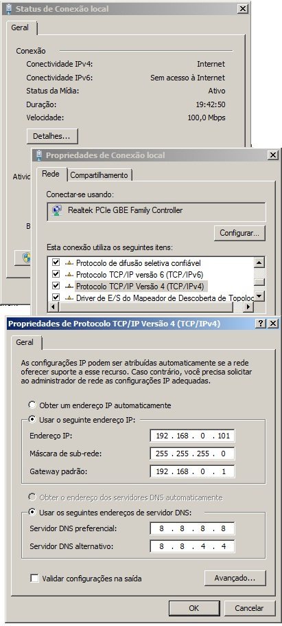 Configurar IP fixo Como configurar ou mudar o IP fixo