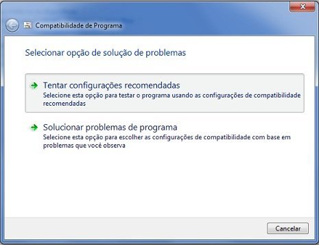 Configurações recomendadas do Skype Skype rodando em modo de compatibilidade