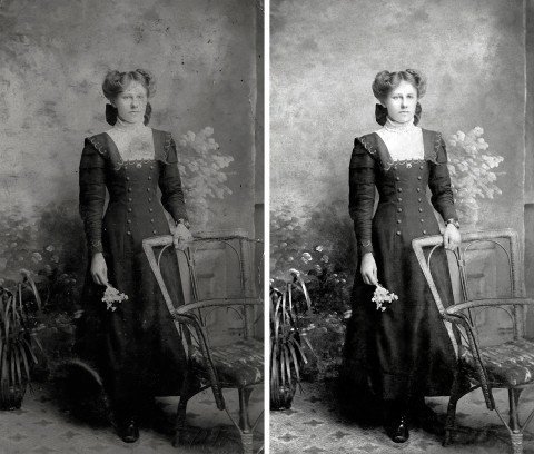 Você pode usar um serviço que digitaliza as fotos e também as recupera! Melhorando fotos antigas digitalmente