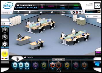 Jogo educativo da Intel para gerentes de TI