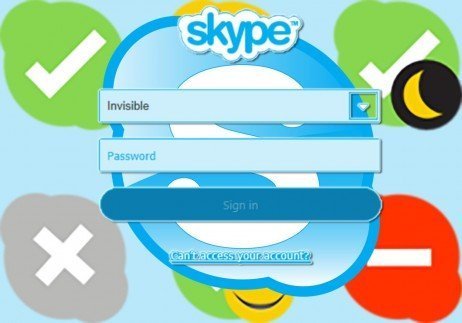 Ficando invisível no Skype