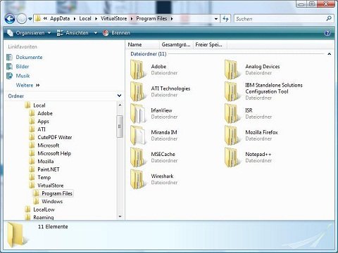 VirtualStore no Windows