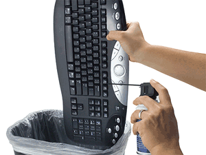 Limpando teclados