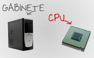 Qual a diferença entre gabinete e CPU?