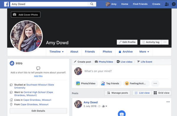 Login no Facebook