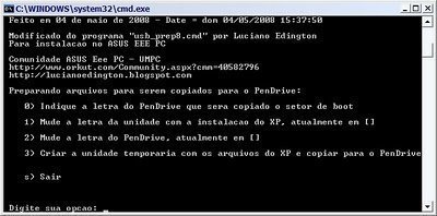 Como instalar Windows XP do pen drive