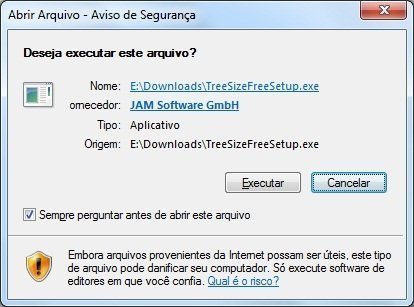 Abrir Arquivo - Aviso de Segurança