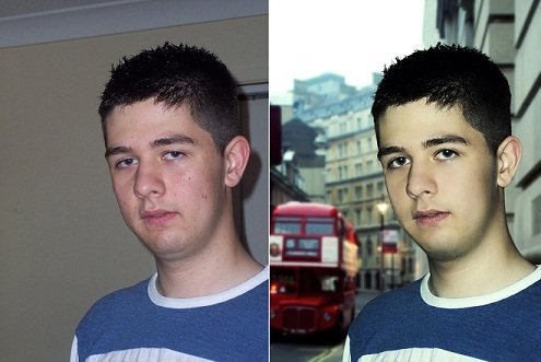 Antes e depois de edição no Tucia